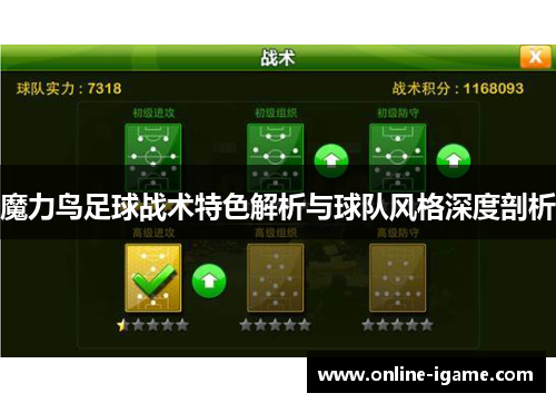 魔力鸟足球战术特色解析与球队风格深度剖析 魔力鸟足球战术特色解析与球队风格深度剖析